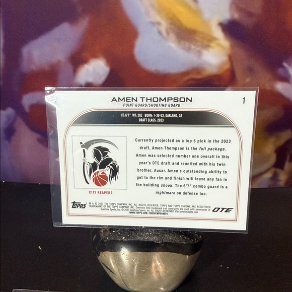 Amen Thompson - Topps Chrome 2022/23 OTE - Lot of (7) Gem Mint 10 - Picture 4 of 6
